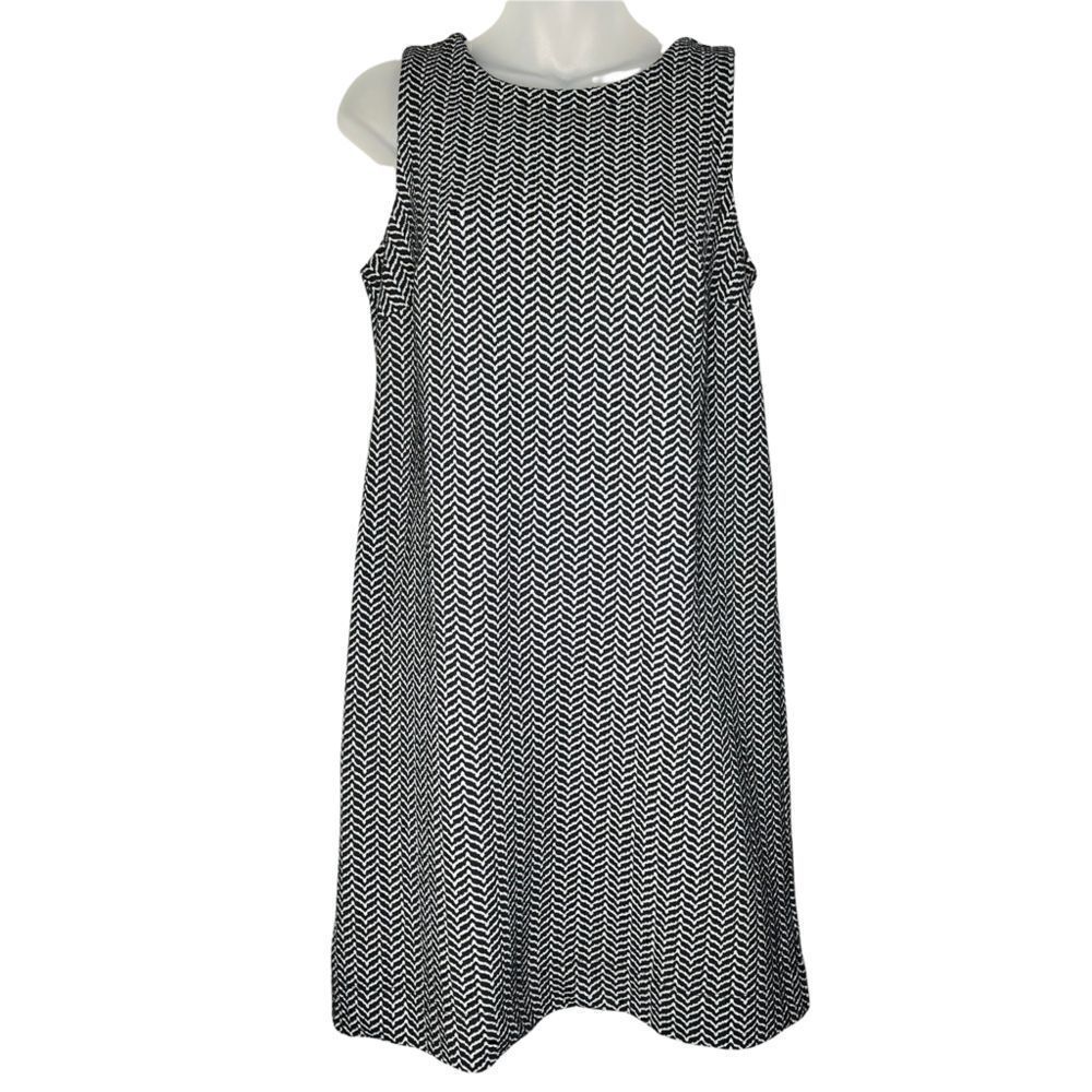 LOFT Geometric Chevron Shift Dress Small NWOT